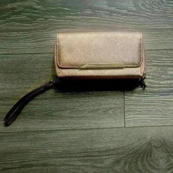 Charlotte Russe Rose Gold Wristlet Clutch Bag Party Cute Small Dance Dinner - Picture 1 of 5